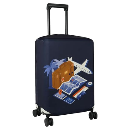 HYPER VENTURE Travel Luggage Cover Suitcase Protector Fits 27-30 Inch, L - color: Journey, size: L