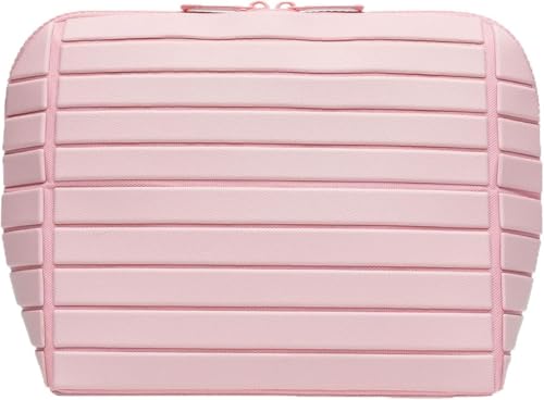 Parallel Travel Makeup Bag for Women,Foldable Toiletry Bags Parallel,Waterproof Organizer Bags with Compartments for Skincare, Toiletries,Pink - color: Pink