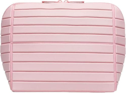 Parallel Travel Makeup Bag for Women,Foldable Toiletry Bags Parallel,Waterproof Organizer Bags with Compartments for Skincare, Toiletries,Pink - color: Pink
