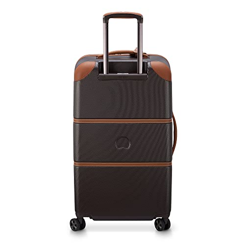 DELSEY PARIS Chatelet Air 2.0, 26 Inch Checked Luggage, Chocolate Brown - color: Chocolate Brown, size: Checked-26 Inch Trunk