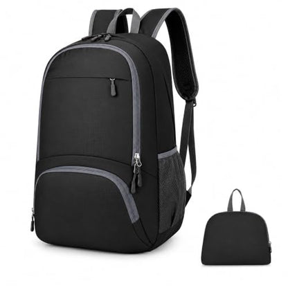 Foldable Backpack Waterproof Lightweight, 20-35L Packable Travel Daypack for Men & Women, High-Density Fabric for Air Travel, Hiking, Beach, Theme Parks, Gym & Shopping