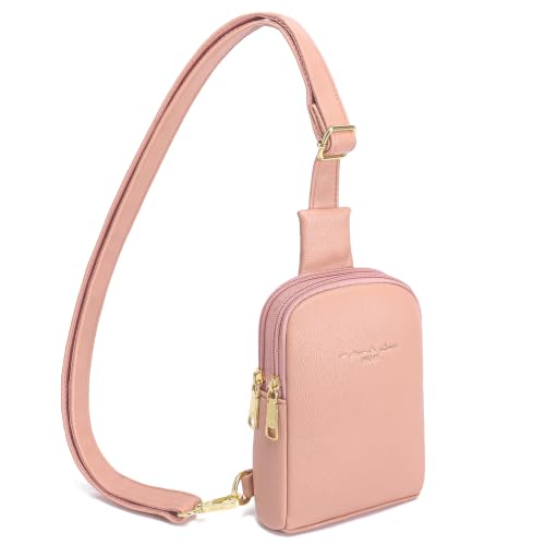INICAT Small Crossbody Bags for Women, Mini Travel Sling Purse - color: Pink, size: Small