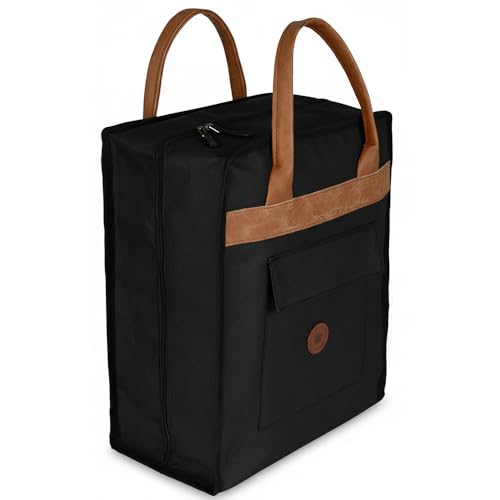Shoe Bag for Travel, Portable Storage Organizer for Women and Men - color: Black