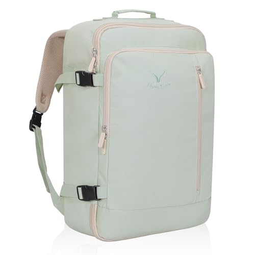 Hynes Eagle 38L Flight Approved Backpack Carry On Travel Bag for Men Women - color: Mint Green