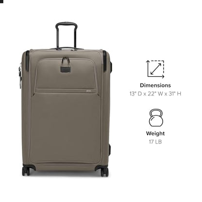 TUMI Alpha X-Large Dual Access Expandable 4-Wheeled Checked, Grey Alloy - color: Grey Alloy