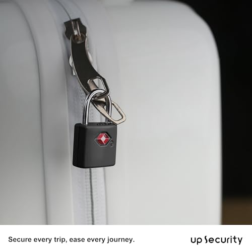 Luggage Locks TSA Approved 4 Pack, Keyed TSA Locks for Luggage - color: Black