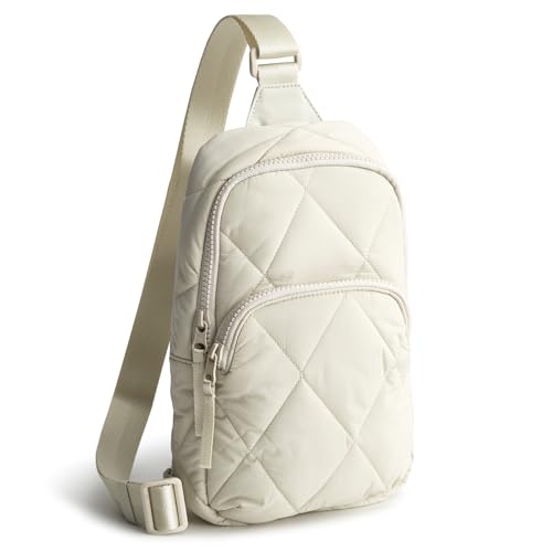 Vera Bradley Women's Featherweight Lorman Sling Backpack, Pumice Stone, One Size - color: Pumice Stone