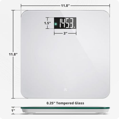 Greater Goods AccuCheck Digital Bathroom Scale for Body Weight (Pearl Gray) - color: Pearl Gray
