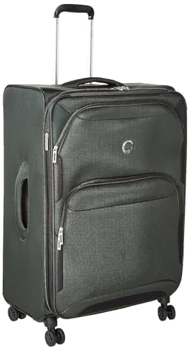 DELSEY PARIS Sky Max 2.0 Softside Expandable Luggage with Spinner Wheels, Green, 2-Piece Set (21/24) - color: Green, size: 2-Piece Set (21/24)