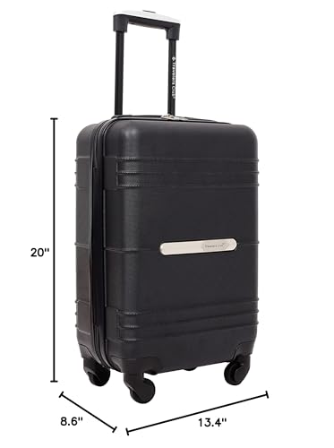 Travelers Club 22" Richmond Spinner Carry-On Luggage, Black - color: Black