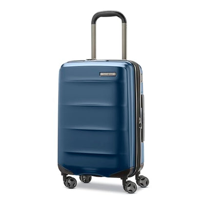 Samsonite Octiv Lightweight Hardshell 20-Inch Carry-On Luggage - Durable & Impact Resistant, 360° Aero Trac Spinner Wheels, Adjustable Telescopic Handle, Expandable Suitcase, TSA Approved Lock - Blue - color: Blue Denim, size: Carry-On 20-Inch