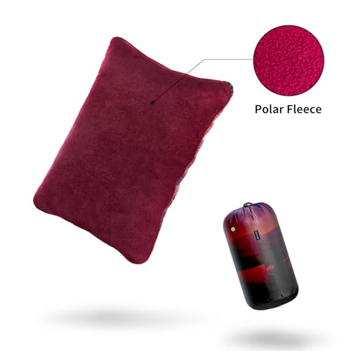 Camping Pillow Compressible Travel Pillow Lightweight Camp Pillow - color: Night, size: Small (11.4''x14.5'')