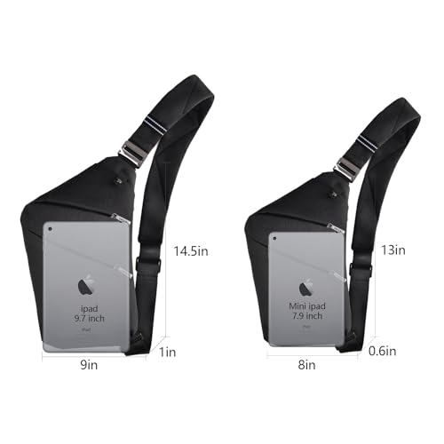 OSOCE Sling Bag for Men, Crossbody Bag, Quick-Release Buckle, Black, 1.0S - color: Black 1.0, size: Small