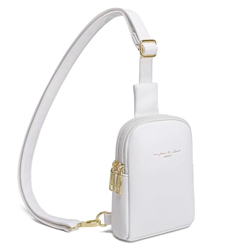 INICAT Small Crossbody Bags for Women, Mini Travel Sling Purse - color: White, size: Large