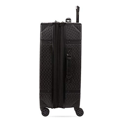 SwissGear 7739 Hardside Luggage Trunk with Spinner Wheels, Black, Checked-Large 26-Inch - color: Black, size: Checked-Large 26-Inch