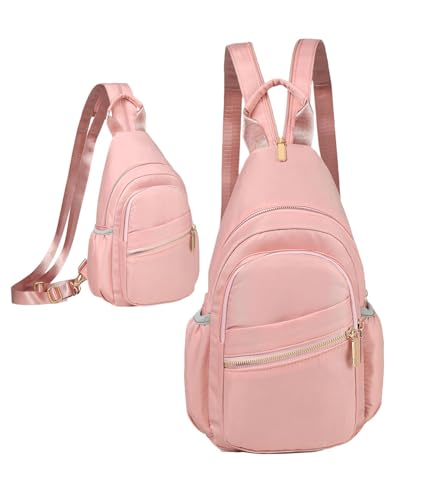 Mini Backpack Small Crossbody Bags Sling Bag for Women Casual Convertible - color: Pink