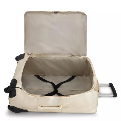 Kipling Women's Darcey Medium 26-Inch Softside Checked Rolling Luggage, 360 Degree Spinning Wheels - color: Starry Gold Metallic, size: Checked-Medium 26-Inch