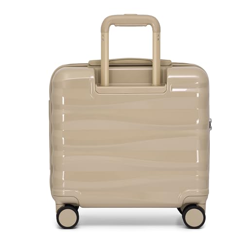 Traveler's Choice Edinburgh II Hardside Luggage with Spinner Wheels, TSA Lock, Sand 16-Inch Mini - color: Sand, size: 16-Inch Mini