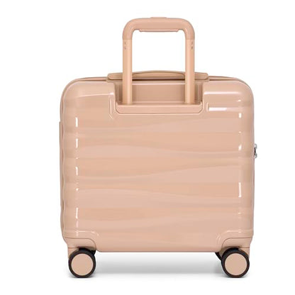 Traveler's Choice Edinburgh II Hardside Luggage with Spinner Wheels, TSA Lock, Sand 16-Inch Mini - color: Sand, size: 16-Inch Mini