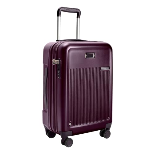 Briggs & Riley Sympatico Essential 22 Inch Hardside Carry-On Spinner, Plum - color: Plum, size: 22" Carry-On