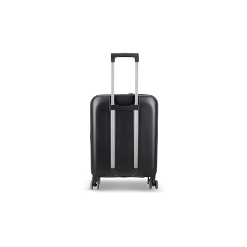 ROLLINK Foldable Mono Carry-On Suitcase 21” – Hardshell Luggage, Double Spinner Wheels, TSA Lock, Lightweight & Durable Travel Case – Scratch, Water & Impact Resistant (Black) - color: Black, size: Carry-On