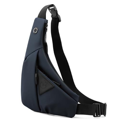 Small Sling Crossbody Bag Men Women, One Strap Casual Chest Bag - color: Blue