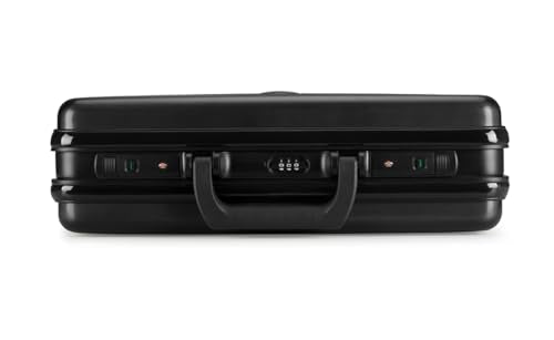 Baxi&barna ABS&PC Business Briefcase, Security Lockbox for Important Documents, New Aluminum Frame Money Box
