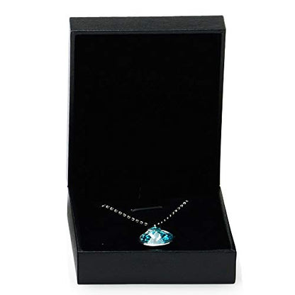 Oirlv Black Necklace/Pendant Box, Jewelry Display Case for Anniversary - color: Pendant box
