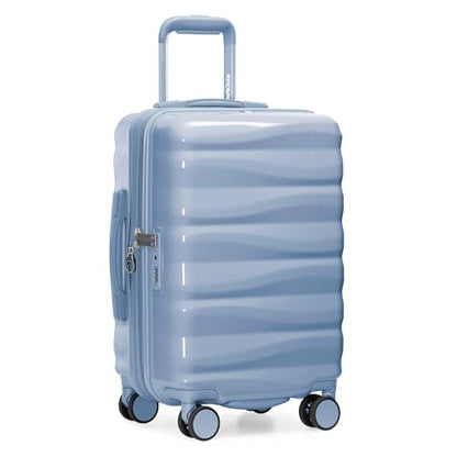 Traveler's Choice Edinburgh II Hardside Spinner Luggage, TSA Lock, Blue, 21" Carry-on - color: Blue, size: 21" Carry-on