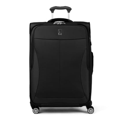 Travelpro Softsided 3PC Expandable Luggage (20/25/29), TSA Lock, Jet Black - color: Jet Black, size: 3-Piece Set (20/25/29)