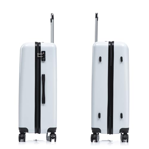 InUSA Fusion Plastic 4-Wheel Spinner Luggage, Fusion (IUAPC00L-FUS) - color: Fusion, size: 28 Inch