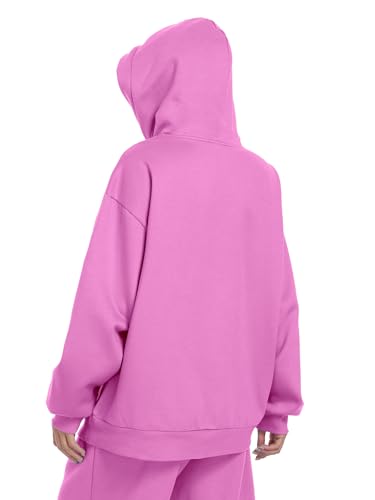 SeSe Code Travel Hoodie with Eye Mask Sleep Unisex Oversized Sweatshirt for Airplane, Road Trip Naps Fleece Couples Hoodies - color: Pink, size: Medium
