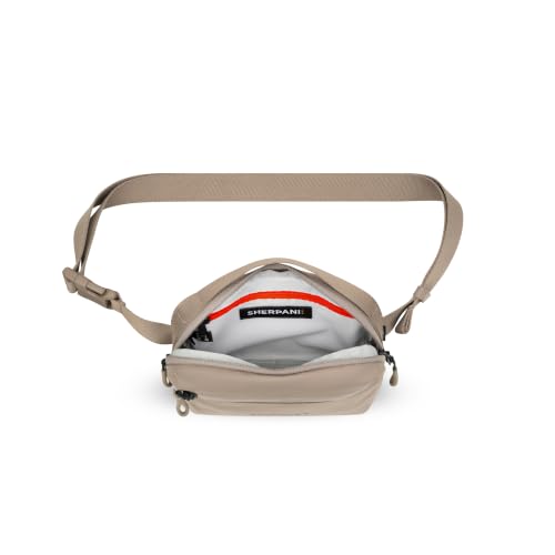 Sherpani Hyk, Small Sling Bag, Lightweight Travel Fanny Pack - color: Dune