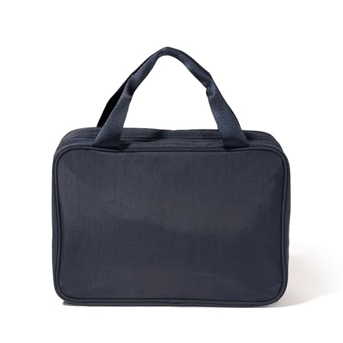 Baggallini Large Hanging Travel Toiletry Kit - Lightweight 8x11 Inch Makeup Bag - color: French Navy