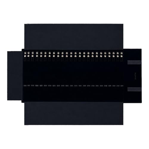 UnionPlus Travel Necklaces Roll Organizer Anti-Tangle Large Black - color: Black, size: Large