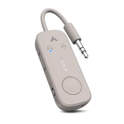 Avantree Relay - Airplane Bluetooth Adapter for 2 AirPods or Headphones - color: 4-Sandstorm Beige