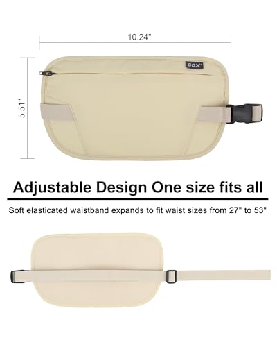 GOX Money Belt for Men Travel, Lemon - color: Lemon