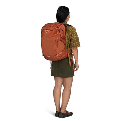 Osprey Nebula Commuter Backpack, Green OS | everyday bag, campus pack, laptop carry, laptop sleeve, work school travel, bottle pockets, everyday carry, Green color - color: Moss Green-earl Grey Heather