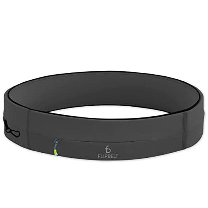FlipBelt 지퍼 러닝 벨트, 피트니스 및 러닝용 허리 팩, 미국 회사 - color: 탄소., size: S