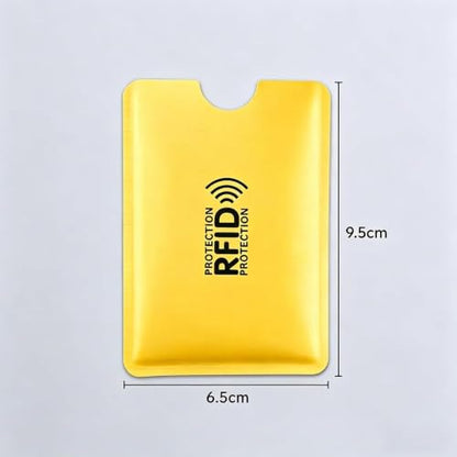 30 Pack RFID Blocking Sleeves, Credit Card Protector Holders for Contactless Cards - color: Yellow