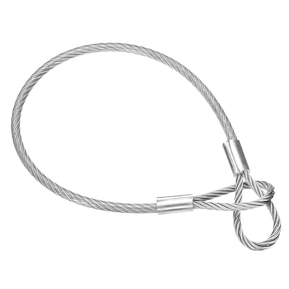 PATIKIL 20" Safety Cable Lock Security Wire Ropes 0.26" Dia Clear - size: 20 Inch-Clear