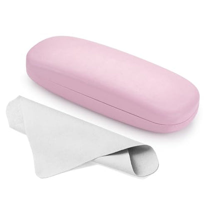 Marvolia Glasses Case Hard Shell - PU Leather Eyeglass Cases Eyeglasses Case for Sunglasses Eye Glasses Cases - color: Pink, size: Standard