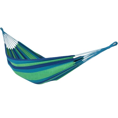 Sunnydaze Brazilian Double Hammock Without Stand, Portable, Oasis - color: Oasis