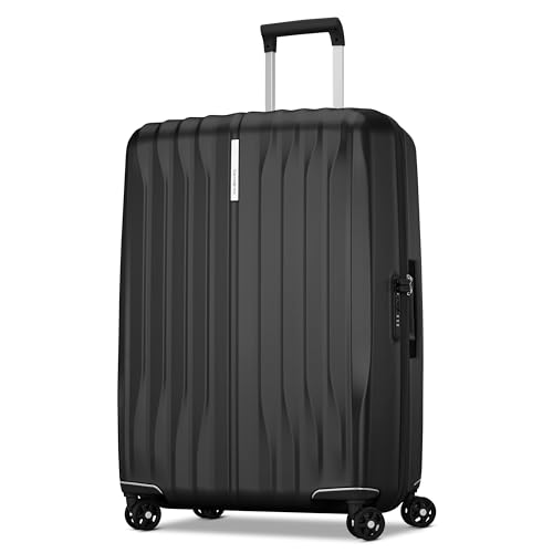 Samsonite UpLIFT Large Checked Hardside Luggage with Spinner Wheels - Airline-Approved, TSA Lock, Adjustable Handle System - Polycarbonate Hard Suitcase for Ultra Lightweight Travel - Phantom Black - color: Phantom Black, size: Large Checked Spinner