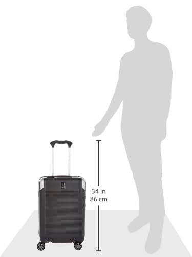 Travelpro Platinum Elite Hardside Checked Luggage, Black, 25-Inch - color: Shadow Black, size: Checked- Medium 25-Inch