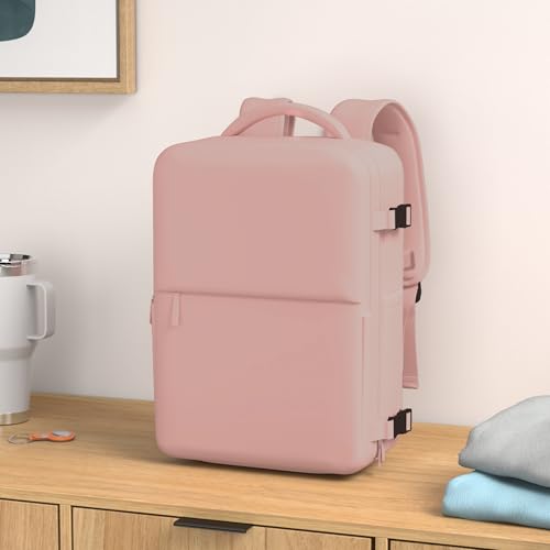 coowoz Carry On Backpack Women Men Travel Backpack Airline Approved Laptop Backpack Sport Rucksack - color: B-pink