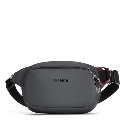 Pacsafe Vibe 100 4 Liter Anti Theft Fanny Pack-Fits 7 inch Tablet Waist, Slate - color: Slate