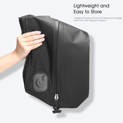 Vacuum Bag for Travel Organiser Packing Bag for Carry-On Luggage Backpack Suitcase Reusable Vacuum Seal Save Space Compression Bag with Built-in Pump & USB-C Charging (Yellow) - color: Yellow