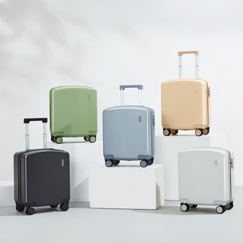 Hanke 16 Inch Underseat Small Carry On Luggage, Hard Shell with TSA Lock - color: Cuba Sand, size: 16 Inch