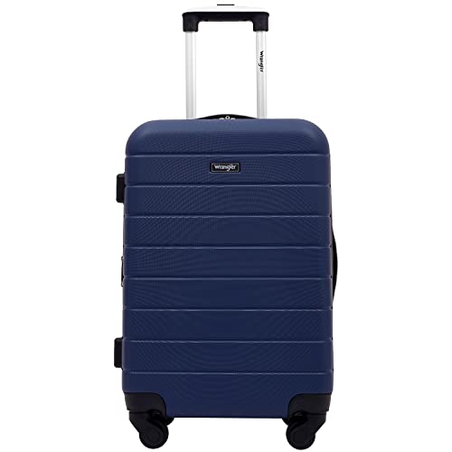 Wrangler Smart Spinner Hardside Luggage, 2 Piece Set, Navy Blue - color: Navy Blue, size: 2 Piece Set